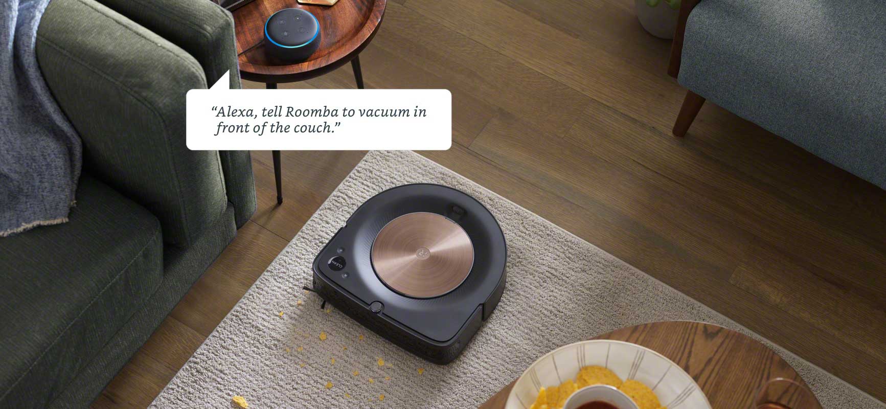 iRobot Roomba s9 współpraca z asytentami głosowymi
